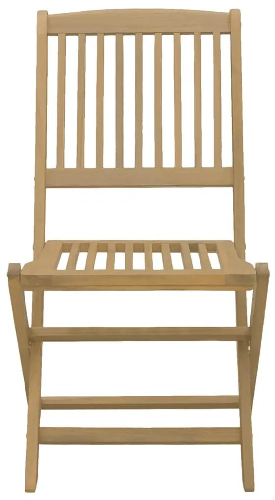 vidaXL Καρέκλες Κήπου Πτυσσόμενες 2 τεμ 57x48,5x90 εκ. Μασίφ Ακακία