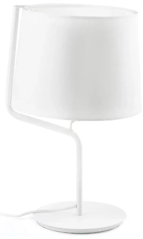 Επιτραπέζιο Φωτιστικό Berni 29332 E27 max 15W White Faro Barcelona Aluminium, Textilene