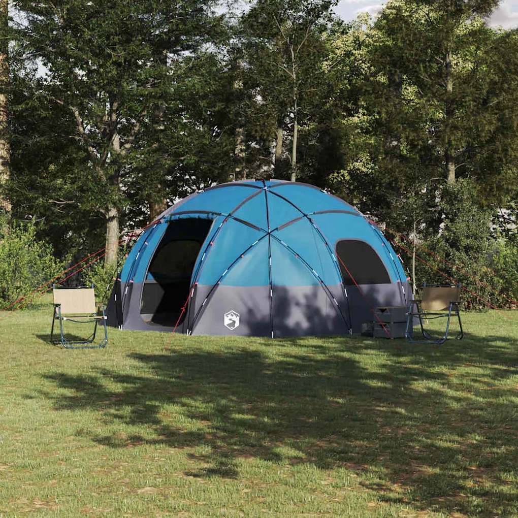 vidaXL Σκηνή Camping με στέγη Μπλε 475 x 475 x 235 εκ. Πολυεστέρας