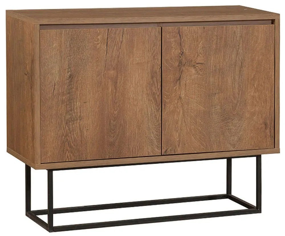 Μπουφές Amedeo 0234392 90x36x72cm Walnut Μελαμίνη,Μέταλλο