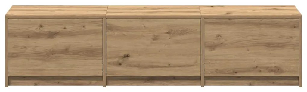 vidaXL Έπιπλο Τηλεόρασης με συρτάρι Artisan Oak 162.5 x 34 x 40 cm