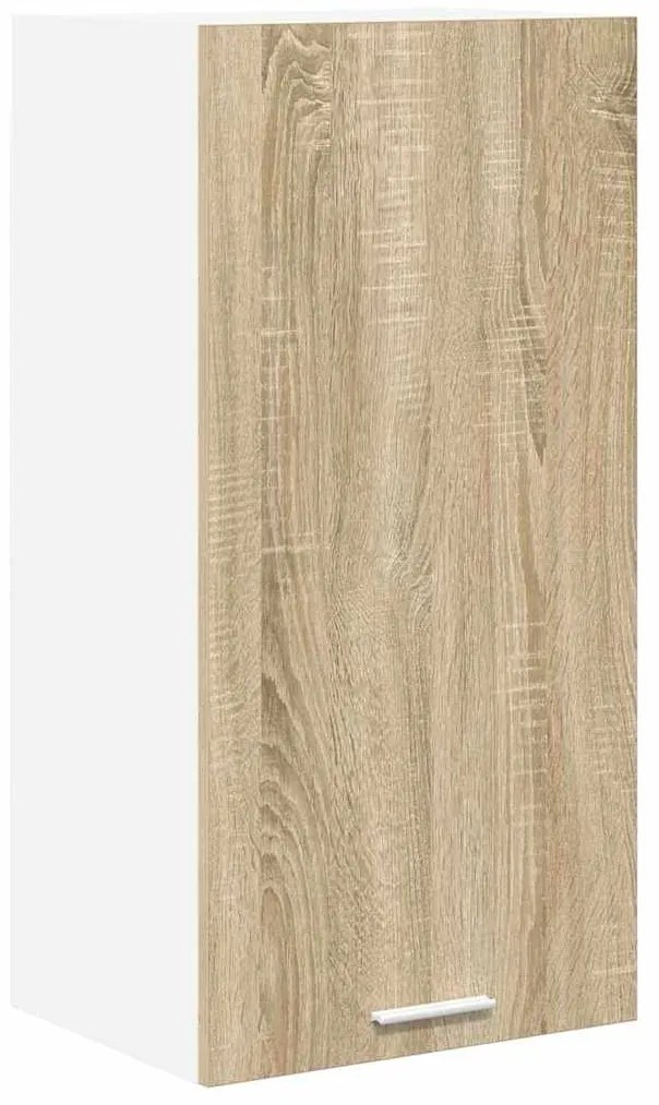 vidaXL Κρεμαστό ντουλάπι Σομόνα Δρυς και Λευκό 40 x 31 x 80 εκ.