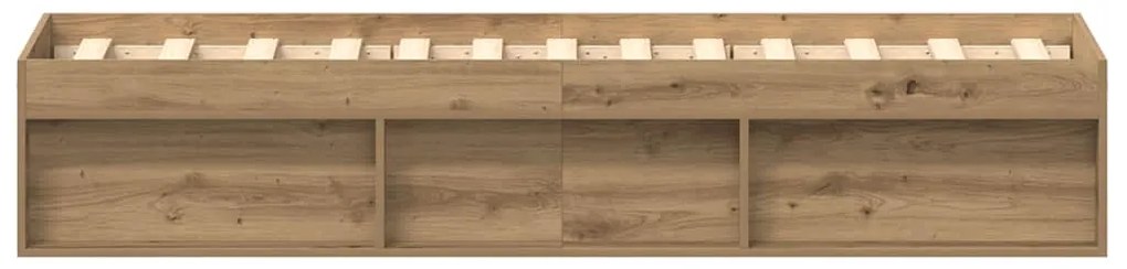 vidaXL Πλαίσιο κρεβατιού χωρίς στρώμα 75x190 εκ. Επεξεργασμένο Ξύλο