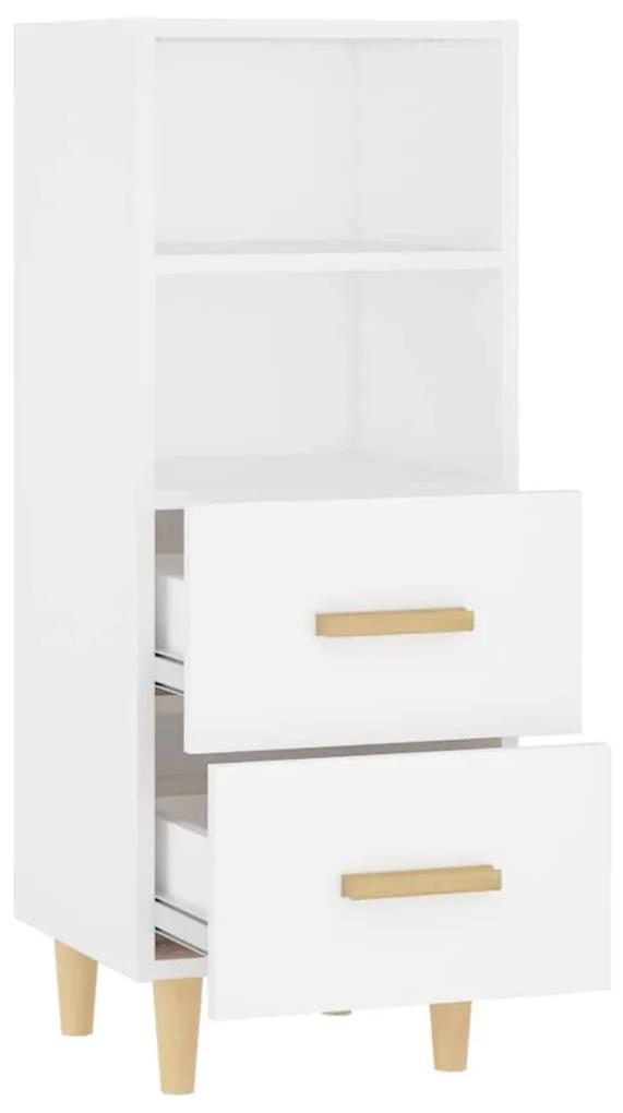 Ντουλάπι Λευκό 34,5 x 34 x 90 εκ. από Επεξεργασμένο Ξύλο - Λευκό