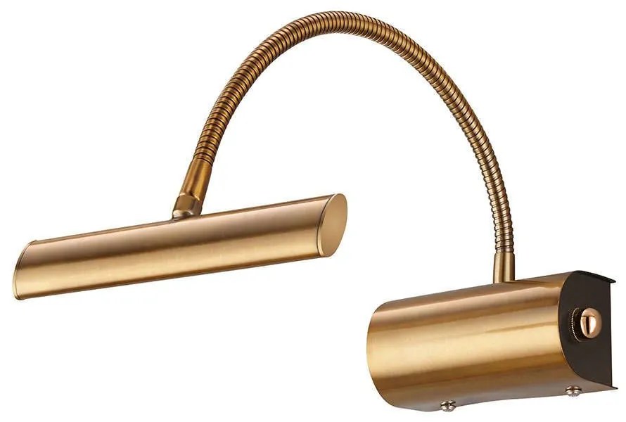 Φωτιστικό Τοίχου - Απλίκα Curtis 279770104 4W 380lm 3000K Old Brass Trio Lighting Metal