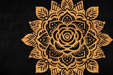 Intra απο ξύλο plywood 3mm-4mm πάχος – Διακόσμηση τοίχου Mandala Cut Laser Δίασταση 40x30 cm INTRAFABR-99284162