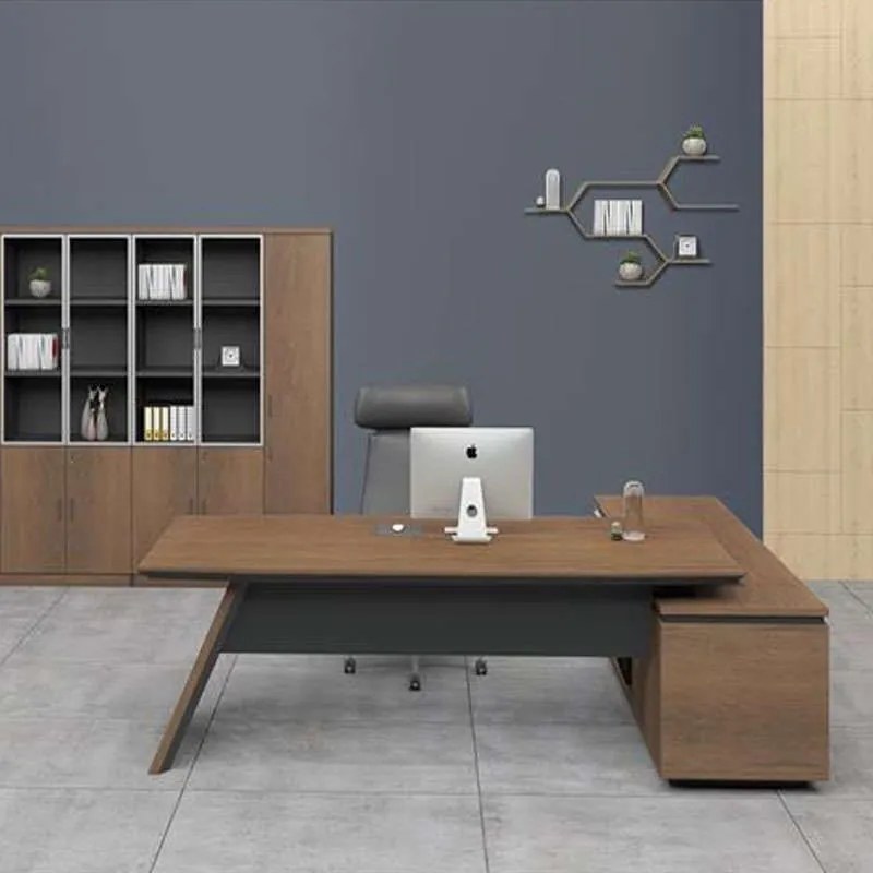 Γραφείο Αριστερή Γωνία Proline ΕΟ966,L 200x90/200x50 H.76cm Black-Walnut