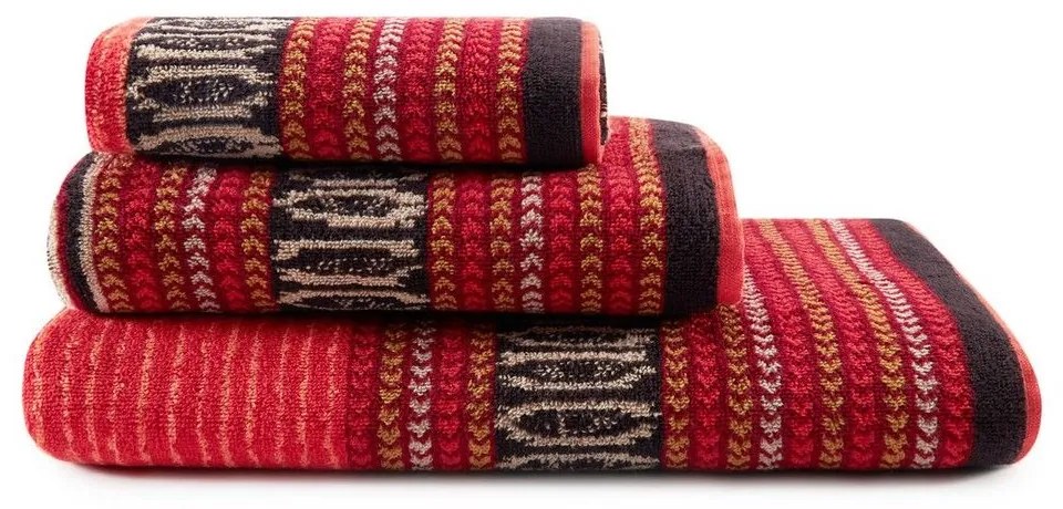 Πετσέτα Roccaraso Red Bassetti Σώματος 70x140cm 100% Cotton