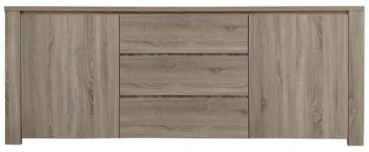 Μπουφές Kalya pakoworld σε sonoma απόχρωση 220x49x89.5εκ
