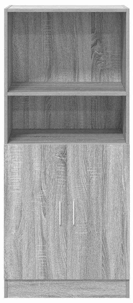 Ντουλάπι Κουζίνας Γκρι sonoma 57x41,5x131,5 εκ. Επεξεργ. Ξύλο - Γκρι