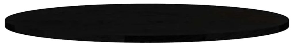 vidaXL Επιτραπέζια επιφάνεια Σκούρο Καφέ 80x40x2 εκ. Ξύλο Δρυός Οβάλ