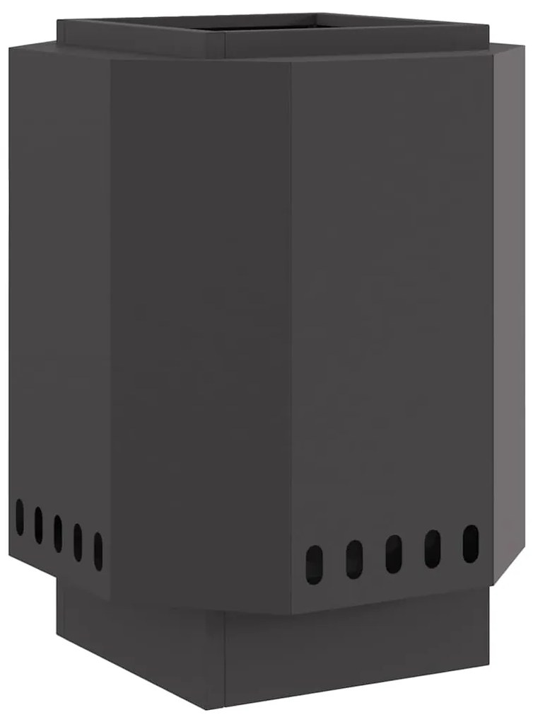 vidaXL Σόμπα Φωτιάς Χωρίς Καπνό Μαύρο 38 x 38 x 51 cm Ατσάλι