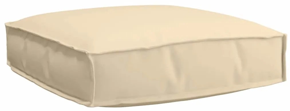 vidaXL Μαξιλάρι παλέτας για κάθισμα Μπεζ 60 x 60 x 12 cm Ύφασμα Oxford