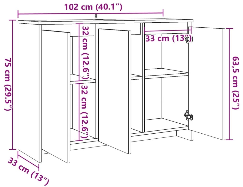 ΜΠΟΥΦΕΣ ΑΡΤΙΣΙΑΝΗ ΔΡΥΣ 102X33X75 ΕΚ. ΑΠΟ ΕΠΕΞΕΡΓΑΣΜΕΝΟ ΞΥΛΟ 856781