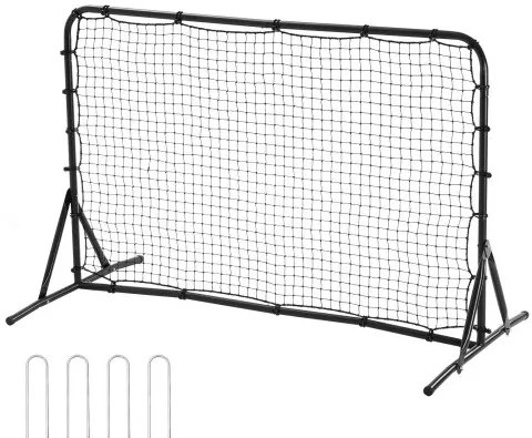 VEVOR 6x4FT Soccer Rebound Trainer Soccer Training Equipment Double-Sided Net