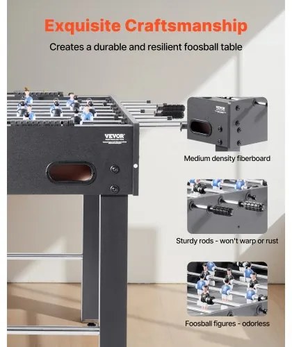 VEVOR 121 cm Foosball Soccer Game Table Standard Size Foosball Table for Home