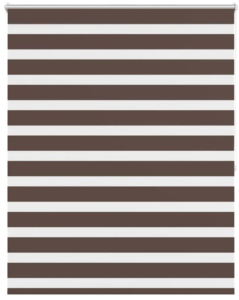 vidaXL Σύστημα Σκίασης Ρόλερ Zebra Καφέ 140 x 175 εκ.