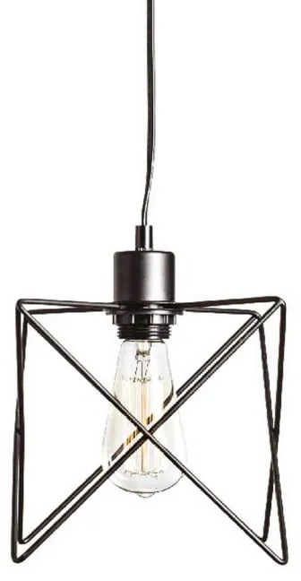 Φωτιστικό Οροφής Μονόφωτο Aca Andy KS1462P1BK Black