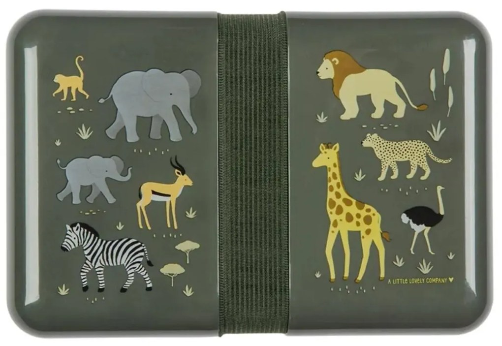 Φαγητοδοχείο 850ml (18x12x6) Α Little Lovely Company Savannah SBSAGR52