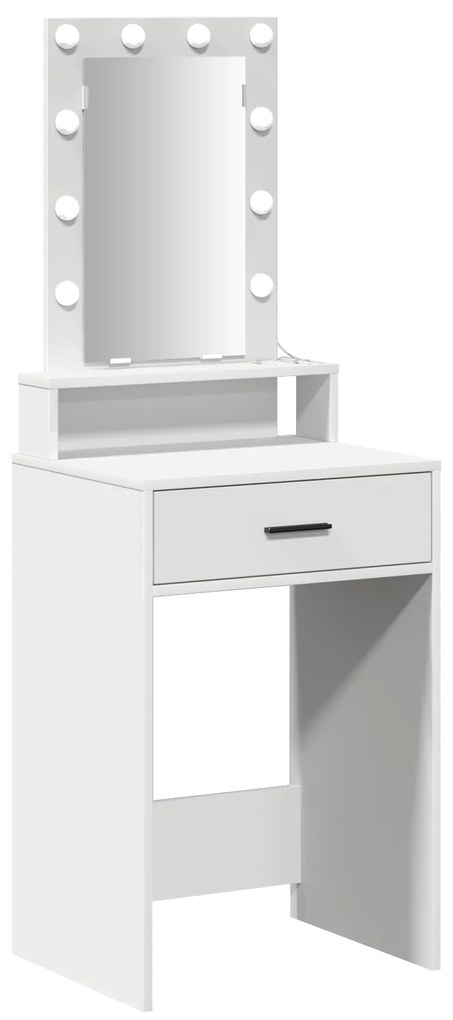 vidaXL Τραπέζι περιποίησης Λευκό 50 x 41 x 140 εκ. Επεξεργασμένο ξύλο