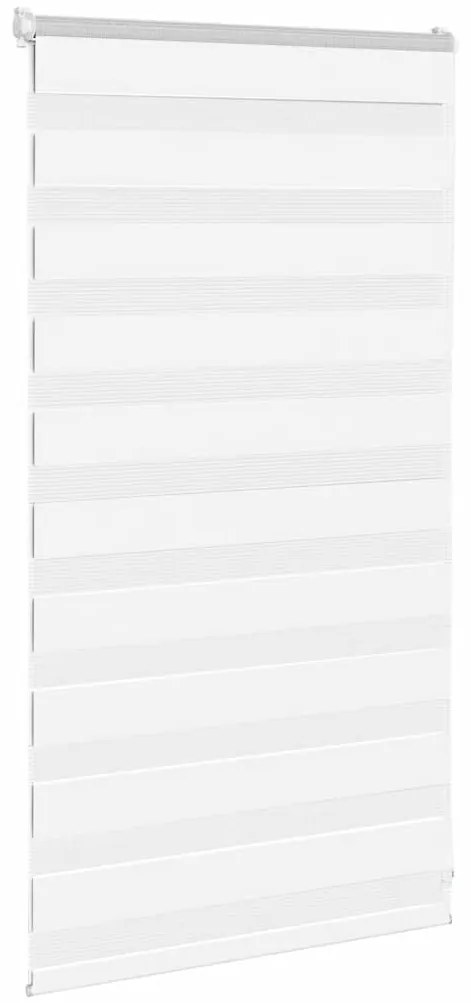 vidaXL Ζέβρα τυφλή Λευκό Πλάτος υφάσματος 70,9 εκ. Πολυεστέρας