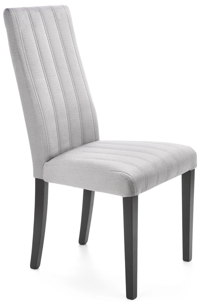 DIEGO 2 chair, color: quilted velvet Stripes - MONOLITH 85 DIOMMI V-PL-N-DIEGO_2-CZARNY-MONOLITH85