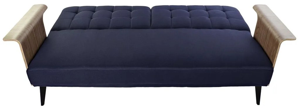 Καναπές-Κρεβάτι DKD Home Decor Μπλε Καφέ Μαύρο Μέταλλο Σύγχρονη Urban 203 x 87 x 81 cm