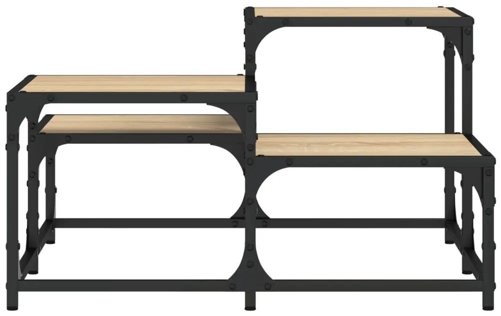 vidaXL Τραπεζάκι Σαλονιού Sonoma Δρυς 68 x 68 x 40 εκ. Επεξεργ. Ξύλο