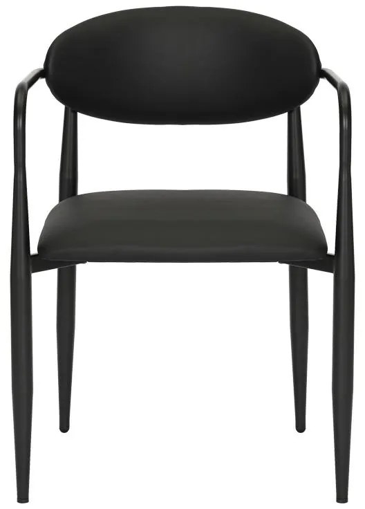 Καρέκλα Πολυθρόνα Kalone pu σε μαύρη απόχρωση 56x55x78εκ 2αδα 56x55x78 εκ.