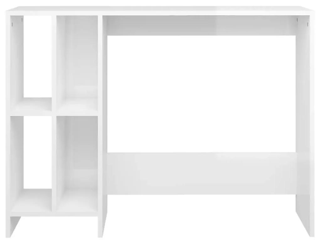 Γραφείο Notebook Γυαλ. Λευκό 102,5 x 35 x 75 εκ από Μοριοσανίδα - Λευκό