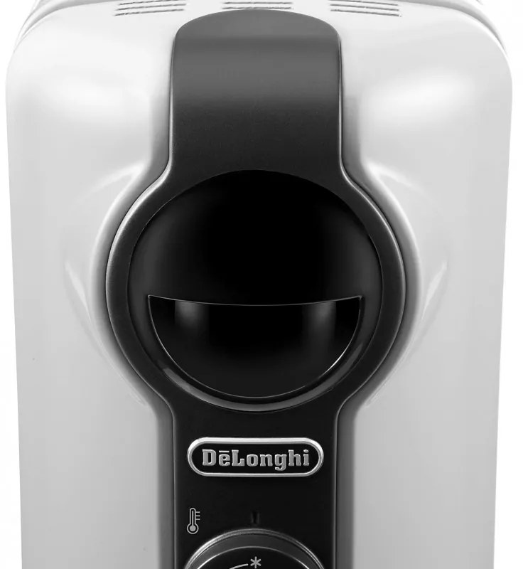 Θερμαντικό σώμα λαδιού DeLonghi TRRS1225, 2500W, 3 στάδια, Έως 75 m2, 12 πτερύγια, Θερμοστάτης, Λειτουργία αντιπαγετικής προστασίας, Λευκό