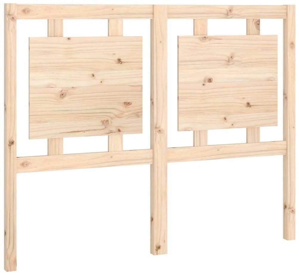 vidaXL Κεφαλάρι Κρεβατιού 125,5 x 4 x 100 εκ. από Μασίφ Ξύλο Πεύκου