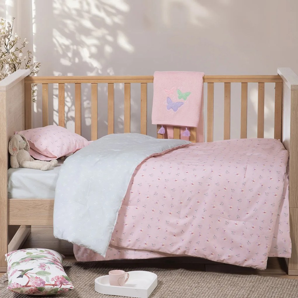 Κουβερλί Κούνιας (110x140) 2 Όψεων Nef-Nef Homeware Wings Of Joy