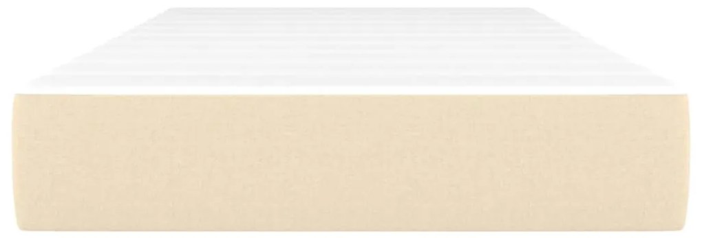 vidaXL Στρώμα με Pocket Springs Κρεμ 80 x 200 x 20 εκ. Υφασμάτινο
