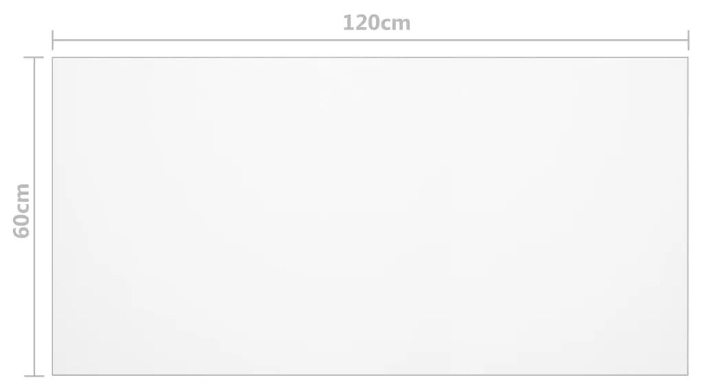 vidaXL Προστατευτικό Τραπεζιού Ματ 120x60 εκ. / 2 χιλ. από PVC