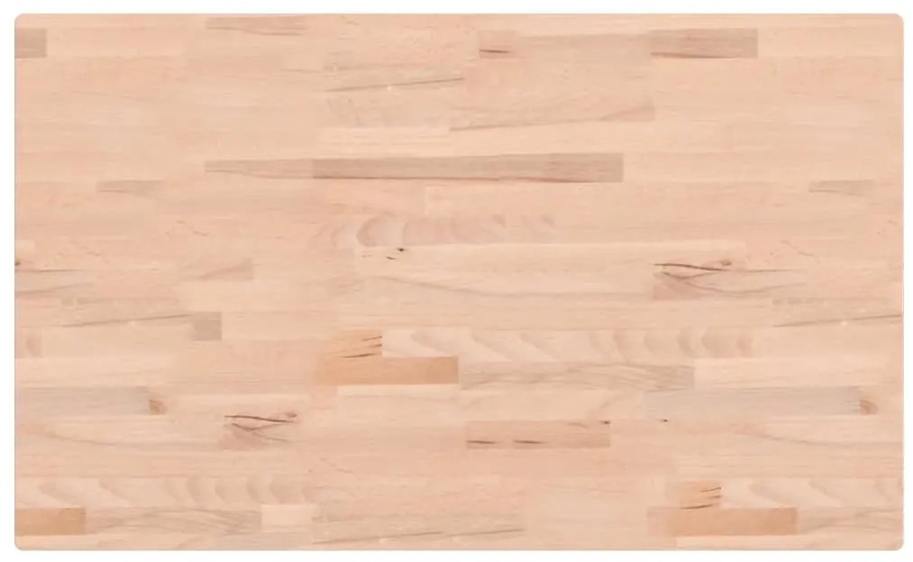 vidaXL Επιφάνεια Τραπεζιού Ορθογώνια 100x60x2,5 εκ. Μασίφ Ξύλο Οξιάς