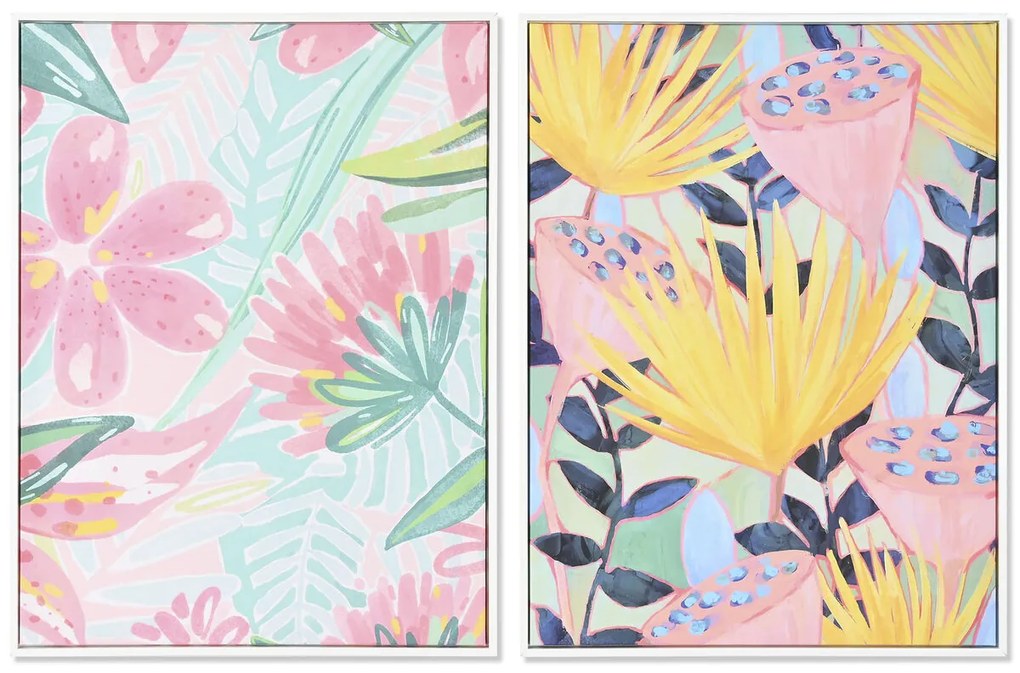 Καμβάς DKD Home Decor πολυστερίνη Καμβάς 60 x 4 x 80 cm