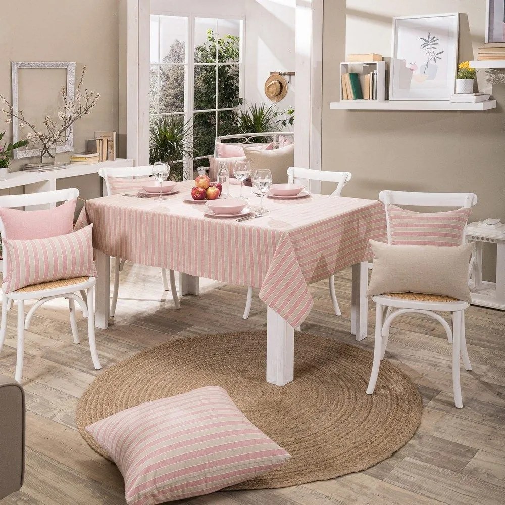 Τραπεζομάντηλο Prado 06 Pink Teoran 135X180cm Cotton-Polyester