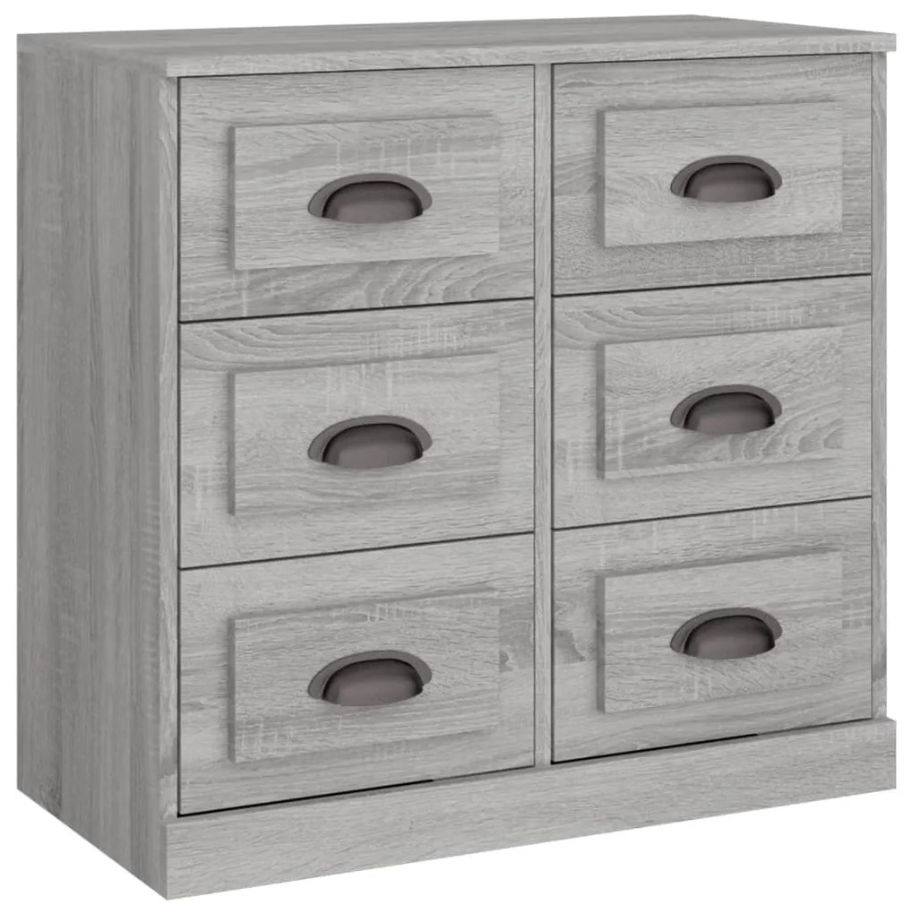 vidaXL Μπουφές Γκρι Sonoma 70x35,5x67,5 εκ. από Επεξεργασμένο Ξύλο