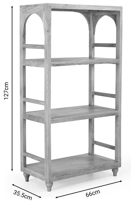 ΒΙΒΛΙΟΘΗΚΗ NOVEL INART ΜΑΣΙΦ ΞΥΛΟ ΑΚΑΚΙΑΣ 66X35.5X127ΕΚ