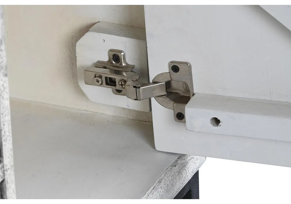 Τηλεόραση DKD Home Decor Λευκό Μπεζ Γκρι Πολύχρωμο Κεραμικά Ξύλο από Μάνγκο 130 x 40 x 56 cm