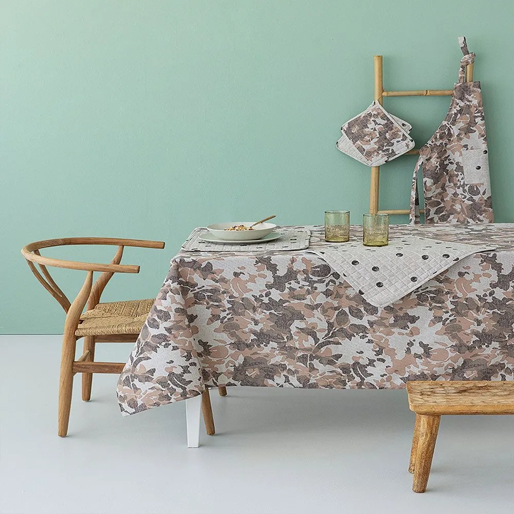 Τραπεζομάντηλο TAT20 Grey-Beige Palamaiki 140X220 Cotton-Polyester