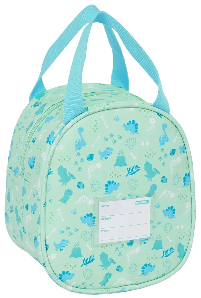 θερμική Θήκη Μεταφοράς Σνακ Safta Dino Πράσινο 19 x 22 x 14 cm