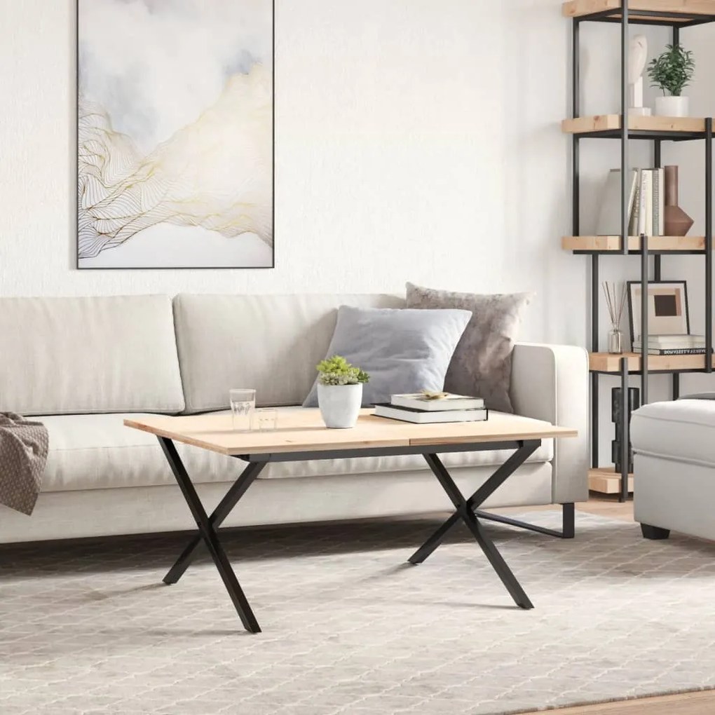 vidaXL Πόδια Τραπεζιού Σαλονιού σε Σχήμα «Χ» 80x70x43 εκ. Ατσάλι