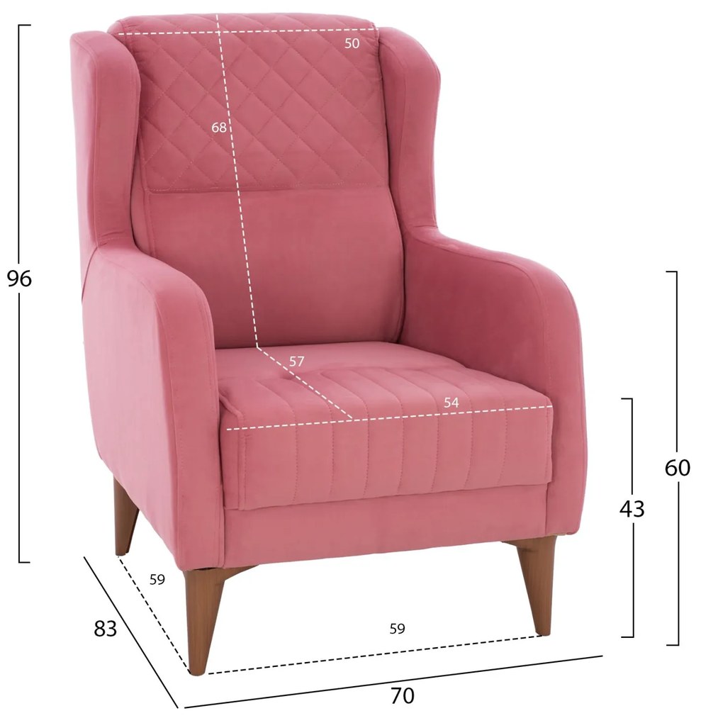 ΠΟΛΥΘΡΟΝΑ ΜΠΕΡΖΕΡΑ HAYES ΣΑΠΙΟ ΜΗΛΟ 70x83x96 εκ. 70x83x96 εκ.