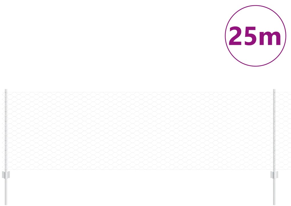 vidaXL Πόμολα Φράκτη  11 τεμάχια U-Channel 80 εκ Γαλβανισμένο Ατσάλι