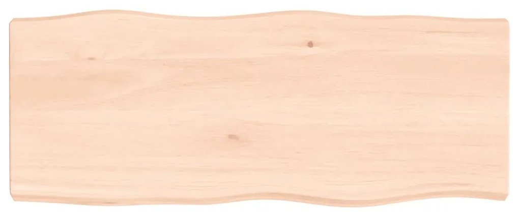 vidaXL Επιφάνεια Τραπεζιού 100x40x(2-6)εκ Ακατέργαστο Μασίφ Ξύλο Δρυός