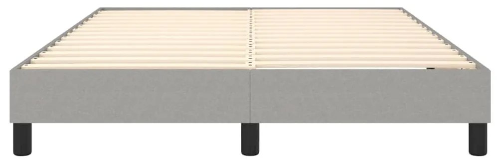 vidaXL Σκελετός Κρεβατιού με Ελατήρια Αν. Γκρι 140x200 εκ.Υφασμάτινο