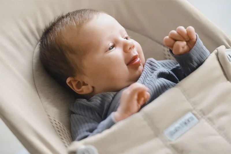 BabyBjorn Ριλάξ Balance Soft, Tri Fabric, Light Beige