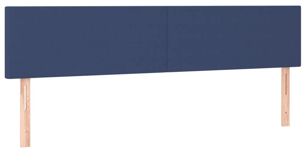 Κεφαλάρι Κρεβατιού LED Μπλε 160x5x78/88 εκ. Υφασμάτινο 3121344